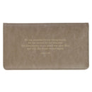 Amazing Grace Isa. 53:5 Checkbook Wallet Taupe