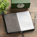 Man of God 1 Tim 6:11 Journal Classic Zip Two-tone Brown and Black Zippered