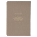 Amazing Grace Isa. 53:5 Journal Classic Taupe