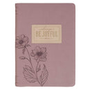 Be Joyful 1 Thess. 5:16 Journal Classic Zip Dusty Mauve