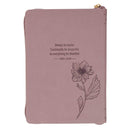 Be Joyful 1 Thess. 5:16 Journal Classic Zip Dusty Mauve