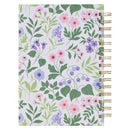 He Who Promised Heb. 10:23 Journal Spiral White Floral