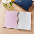 He Who Promised Heb. 10:23 Journal Spiral White Floral