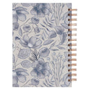 Trust In the Lord Prov. 3:5 Journal Spiral Blue Floral