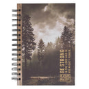 Be Strong Eph. 6:10 Journal Spiral Brown