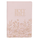 KJV Large Print Thinline Faux Leather Pink