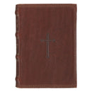 KJV Bible Pocket Leather Brown Cross
