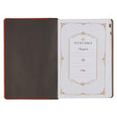 KJV Study Bible LP Faux Leather, Two-tone Brown