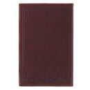 KJV Bible Reader's Edition XL print Genuine Leather Brown Floral Corners