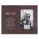 Man of God 1 Tim. 6:11 Photo Frame Brown