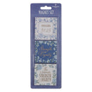 Strength And Dignity Prov. 31:25 Magnet Set 3 pc Blue Floral