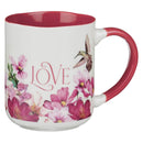 Love is Patient 1 Cor. 13:4 Mug Pink