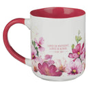 Love is Patient 1 Cor. 13:4 Mug Pink
