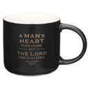 A Man's Heart Plans His Way Prov. 16:9 Mug Black