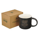 A Man's Heart Plans His Way Prov. 16:9 Mug Black