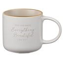 Everything Beautiful Ecc. 3:11 Mug White Taupe
