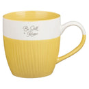 Mug Set 4pc Blue, Taupe, Yellow and Green
