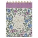 Be Still and Know Ps. 46:10 Spiral Notepad XL Purple Floral