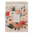 Joyful, Patient, Faithful Rom 12:12 Spiral Notepad XL Floral