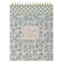Strength And Dignity Prov. 31:25 Spiral Notepad XL Blue Floral