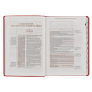 NLT, The Spiritual Growth Bible Faux Leather, Coral Vines