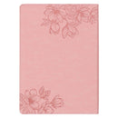 NLT, The Spiritual Growth Bible Faux Leather, Pink Floral