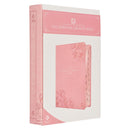 NLT, The Spiritual Growth Bible Faux Leather, Pink Floral