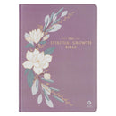NLT, The Spiritual Growth Bible Faux Leather, Purple