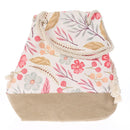 Blessed Tote Canvas Tan/White Floral Printed