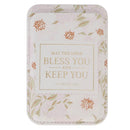 The Lord Bless You And Keep You Num. 6:24 Phone Wallet Magnetic White Floral