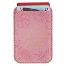 With God All Things Matt. 19:26 Phone Wallet Magnetic Pink