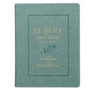 Be Still and Know Faux Leather Teal Devotional