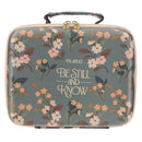Be Still Ps. 46:10 Bible Organizer Hardcover Green Floral