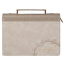 Amazing Grace Isa. 53:5 Bible Cover Fashion Taupe