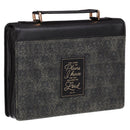 I Know the Plans Jer. 29:11 Bible Cover Fashion Tone-tone Charcoal and Black
