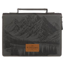 Be Strong And Courageous Josh. 1:9 Bible Cover Classic Gray