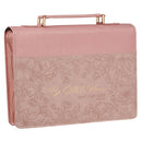 Be Still & Know Ps. 46:10 Bible Cover Fashion Two-tone Pink