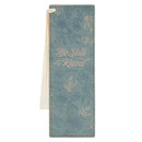 Be Still Teal Floral Faux Leather Bookmark - Psalm 46:10