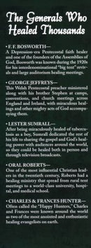 God's Generals- Healing evangelists
