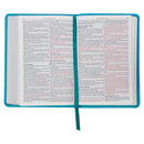 KJV Bijbel Compact Kunstleer, Turquoise
