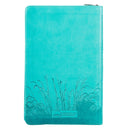 KJV Bijbel Deluxe Cadeau Kunstleer, Turquoise met rits