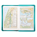 KJV Bijbel Deluxe Cadeau Kunstleer, Turquoise met rits