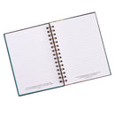 Zwart Alles Mat. 19:26 Dagboek Wirebound