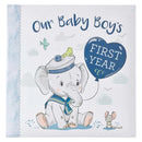 Our Baby Boy's First Year Padded Hardcover Memory Book