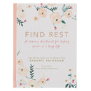 Find Rest Pink Floral Hardcover 