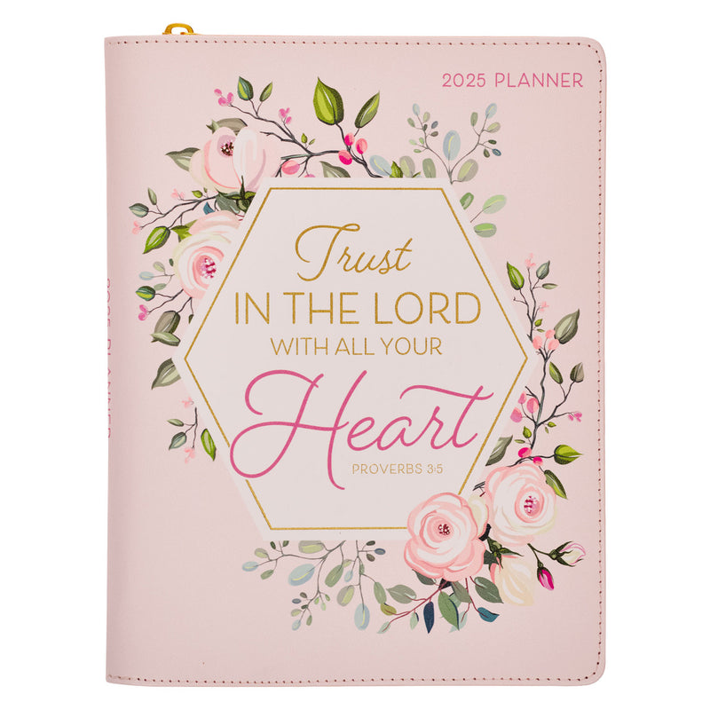 Trust in the Lord Blush Pink Zipped