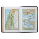 KJV Bijbel Thinline LP Kunstleer, Paars Bloemenmotief