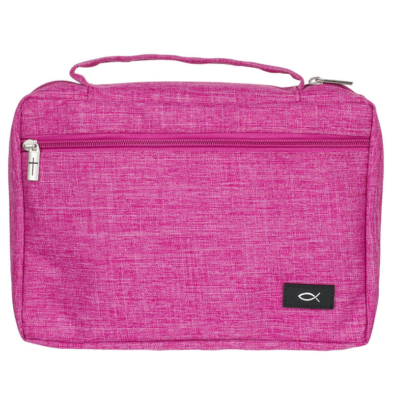 Ichthus Patch Roze Bijbelomslag.