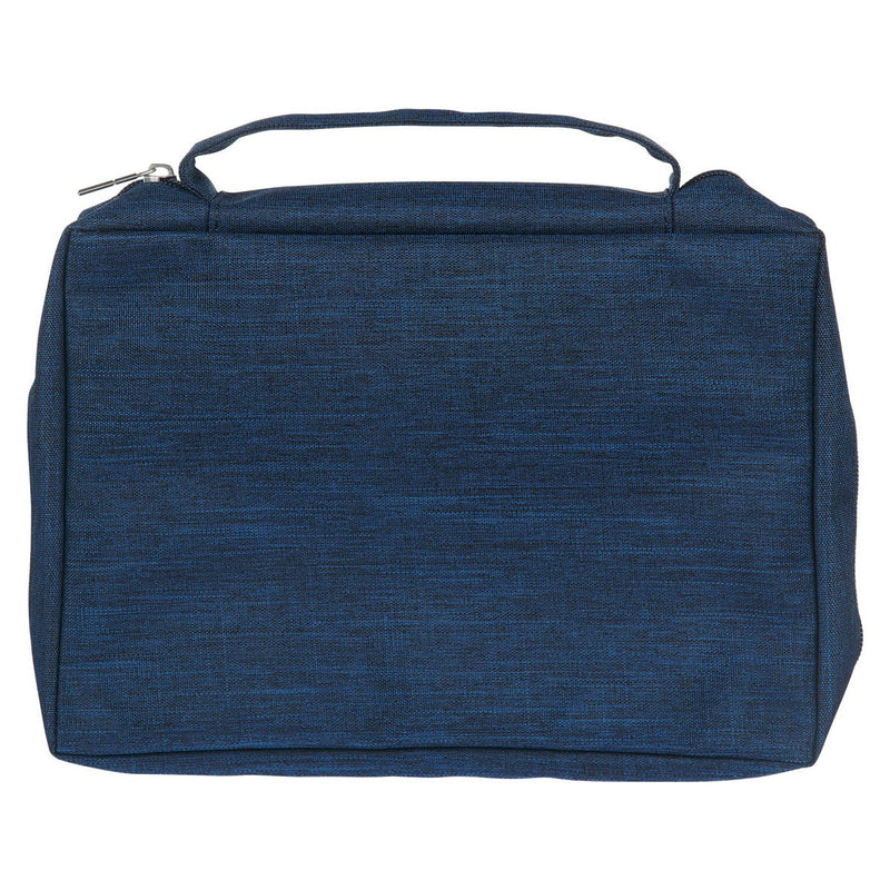 Ichthus Patch Navy Bible Cover. Medium