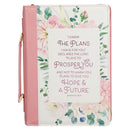 I Know the Plans Jer. 29:11 Bible Cover Fashion Pink Floral.
